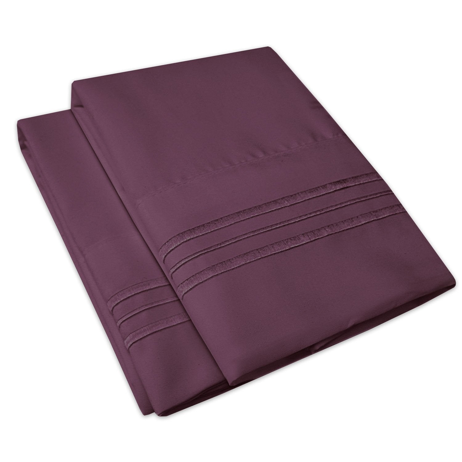 Microfiber Pillow Case Set Purple
