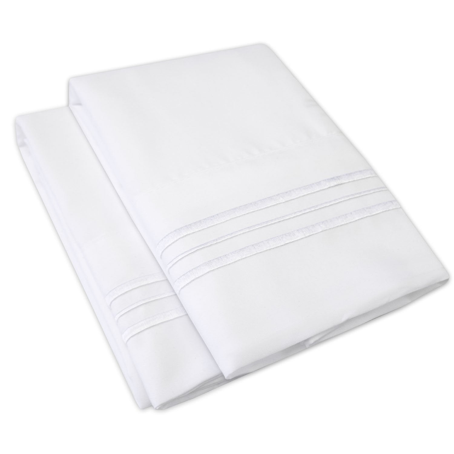 Microfiber Pillow Case Set White