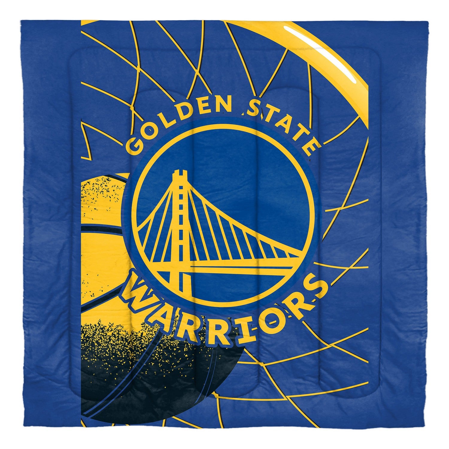 NBA Comforter Sham Set Golden State Warriors Comforter Full/Queen