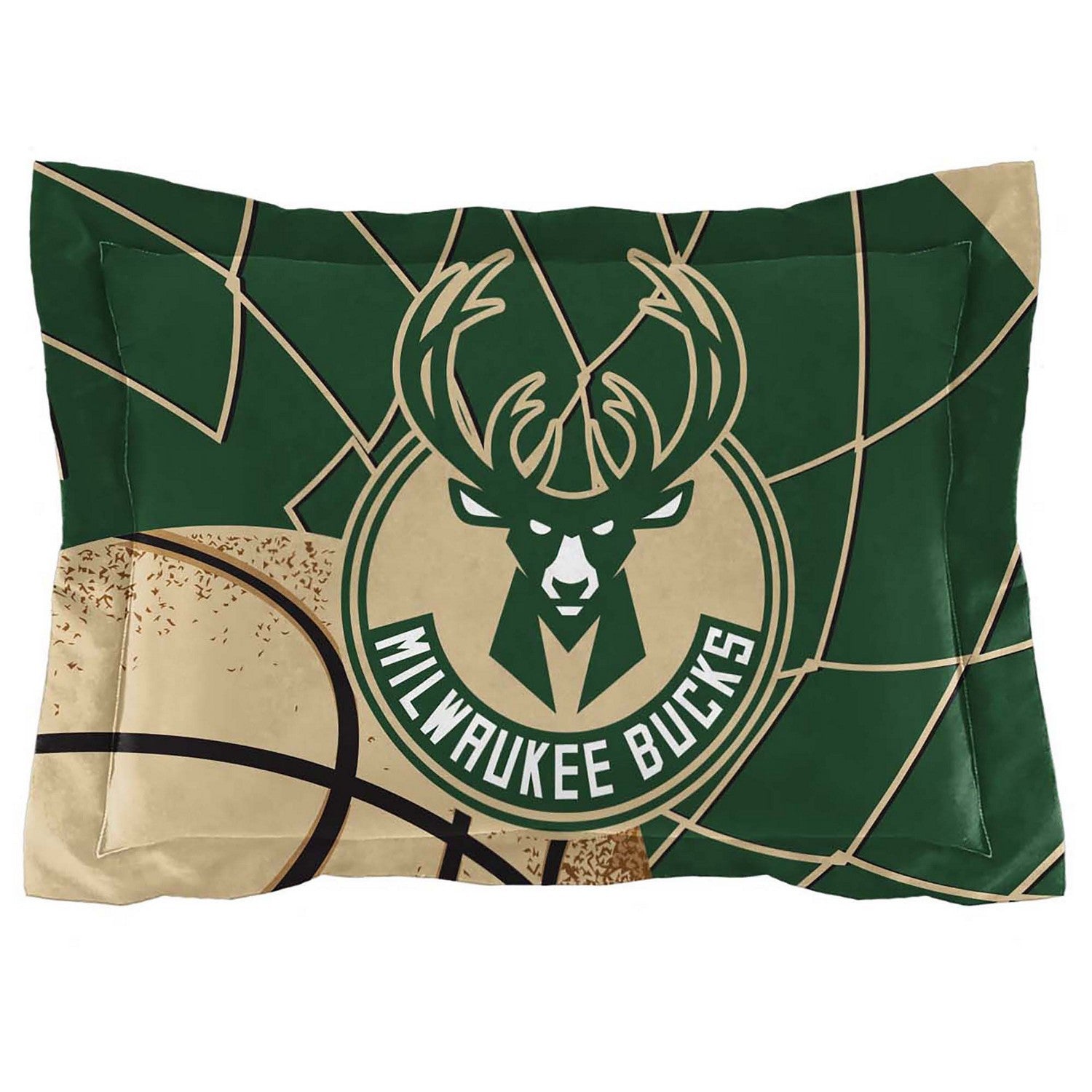 NBA Comforter Sham Set Milwaukee Bucks Sham