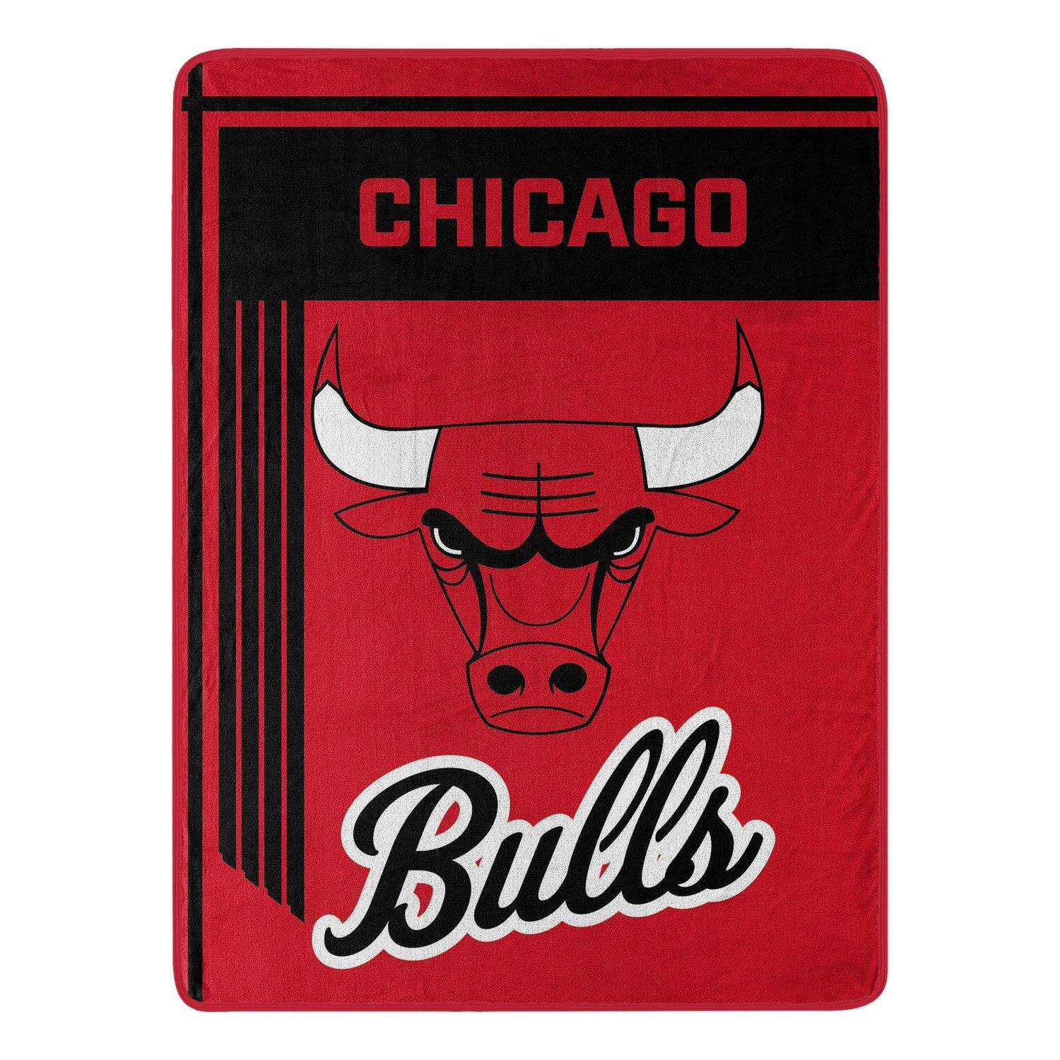 NBA Microfiber Throw Blanket Chicago Bulls Open Blanket