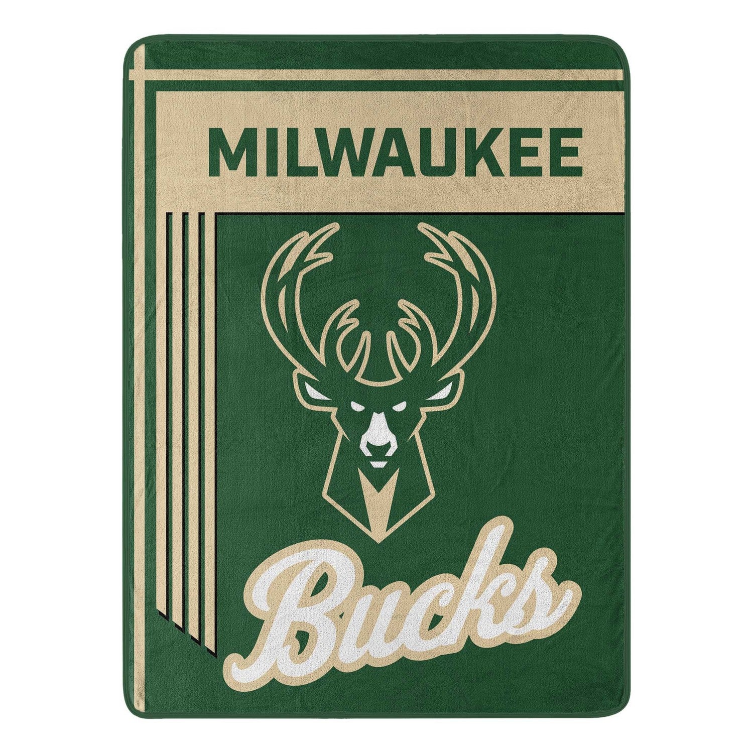 NBA Microfiber Throw Blanket Milwaukee Bucks Open Blanket
