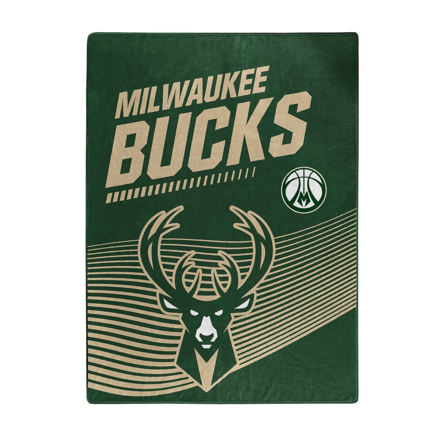 NBA Raschel Throw Blanket Milwaukee Bucks Open Blanket