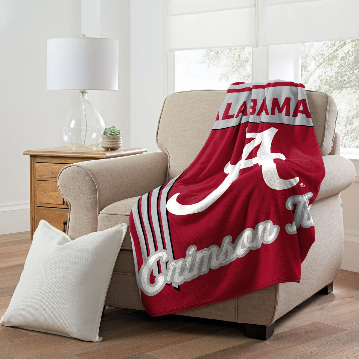 NCAA Raschel Throw Blanket Alabama Crimson Tide Couch