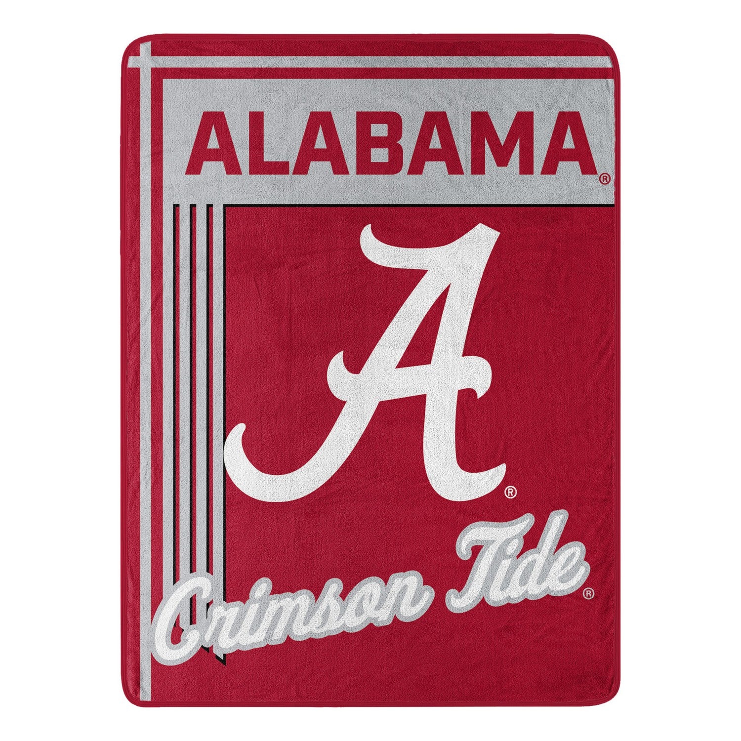 NCAA Raschel Throw Blanket Alabama Crimson Tide Open Blanket