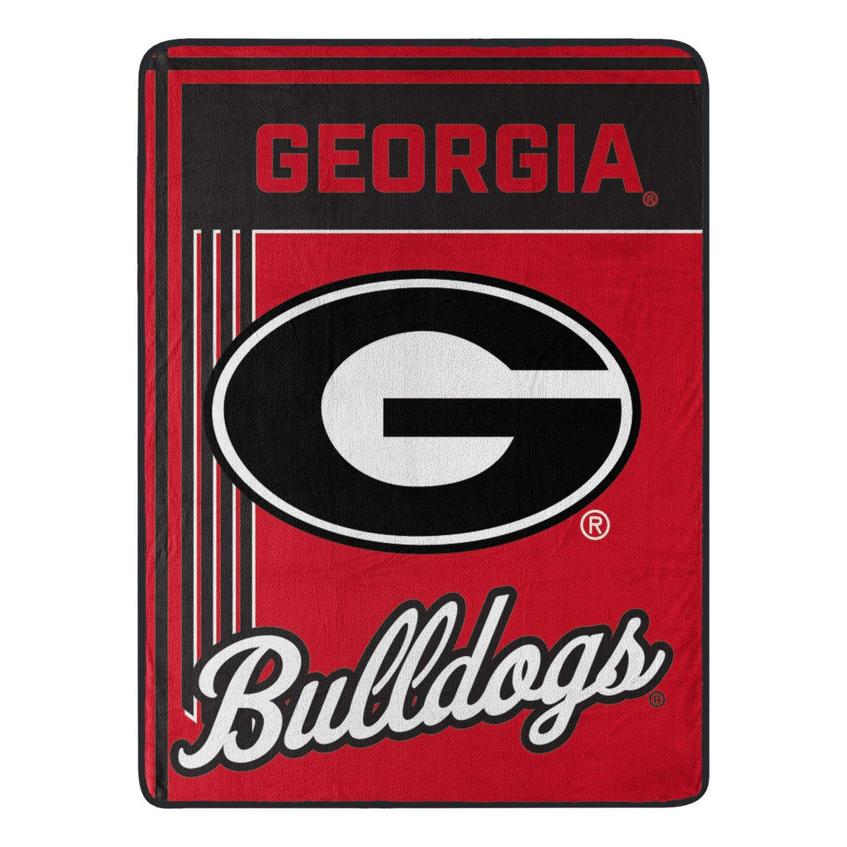 NCAA Raschel Throw Blanket Georgia Bulldogs Open Blanket
