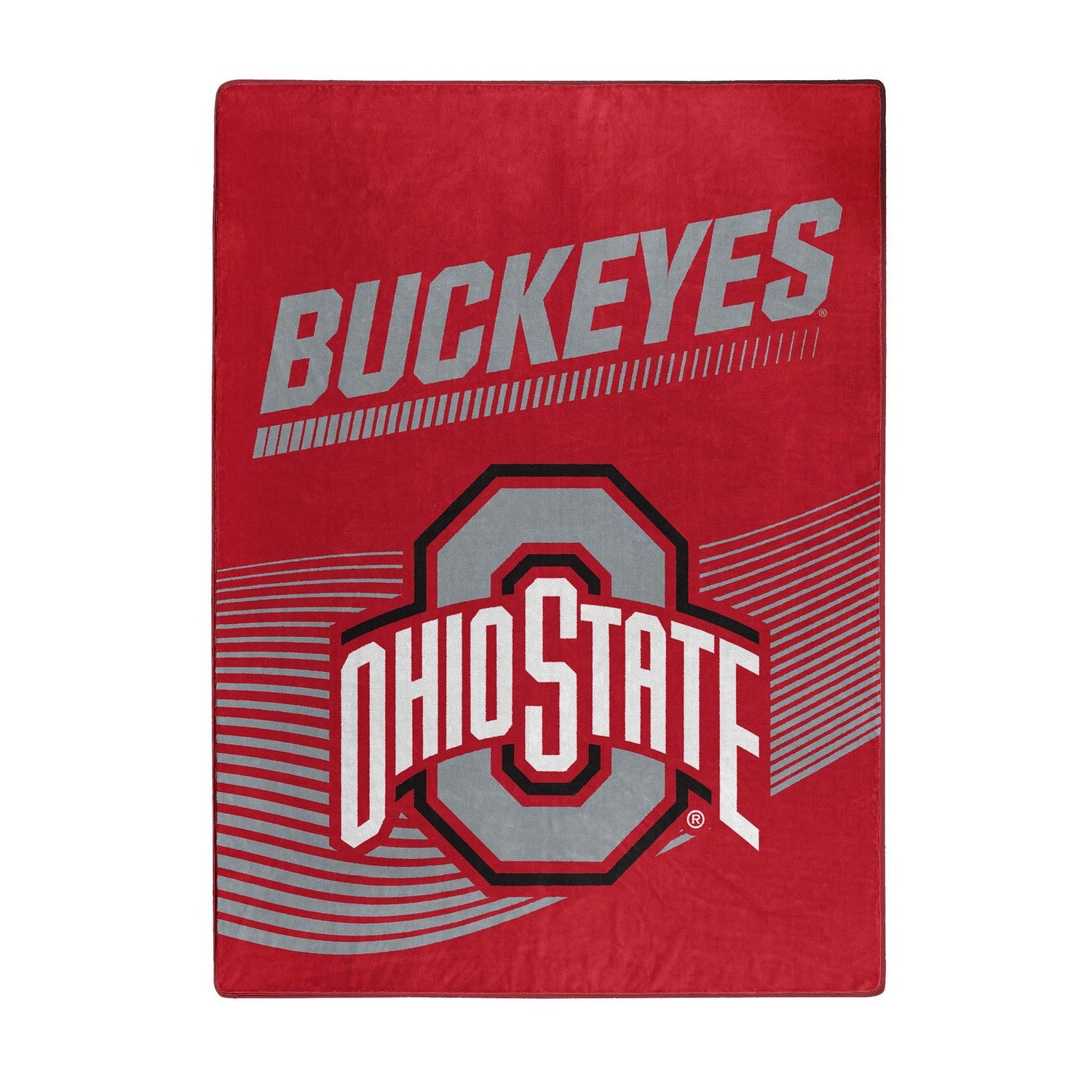 NCAA Raschel Throw Blanket Ohio State Buckeyes Open Blanket