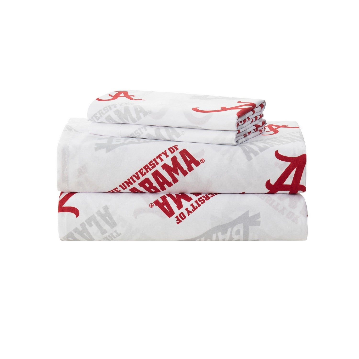 NCAA Sheet Set Alabama Crimson Tide Folded