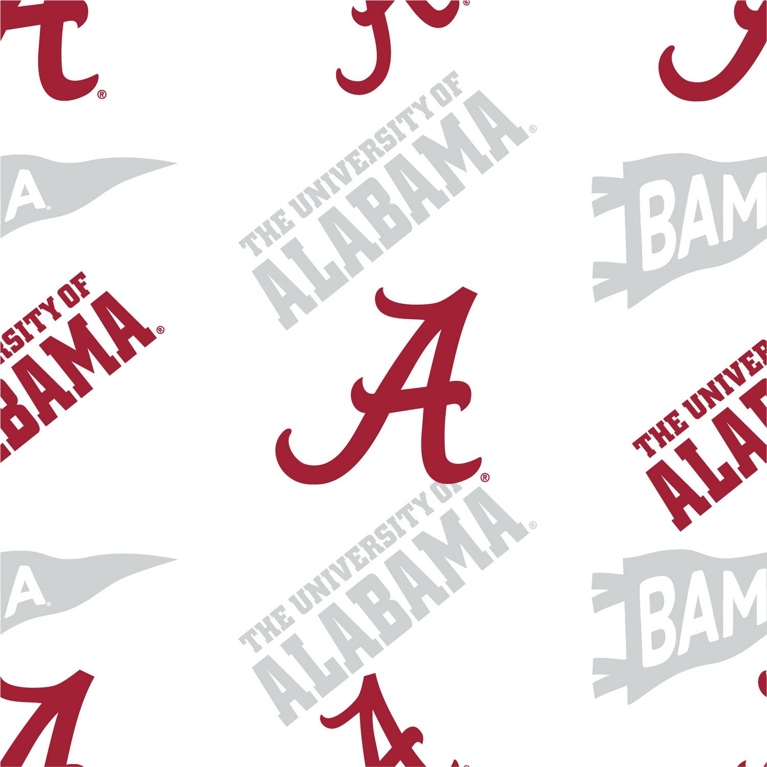 NCAA Sheet Set Alabama Crimson Tide Pattern