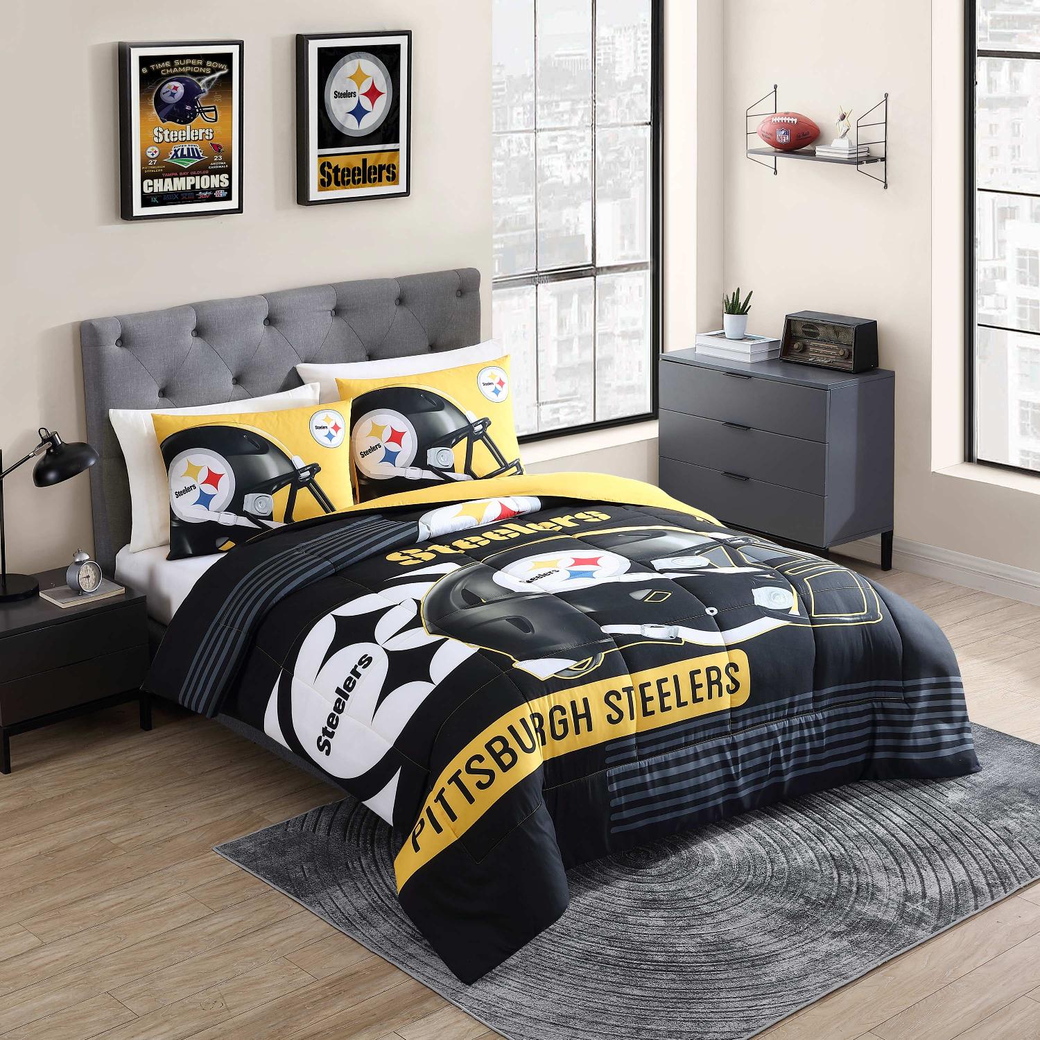 Pittsburgh Steelers NFL Complete Bathroom Accessories 5pc Set