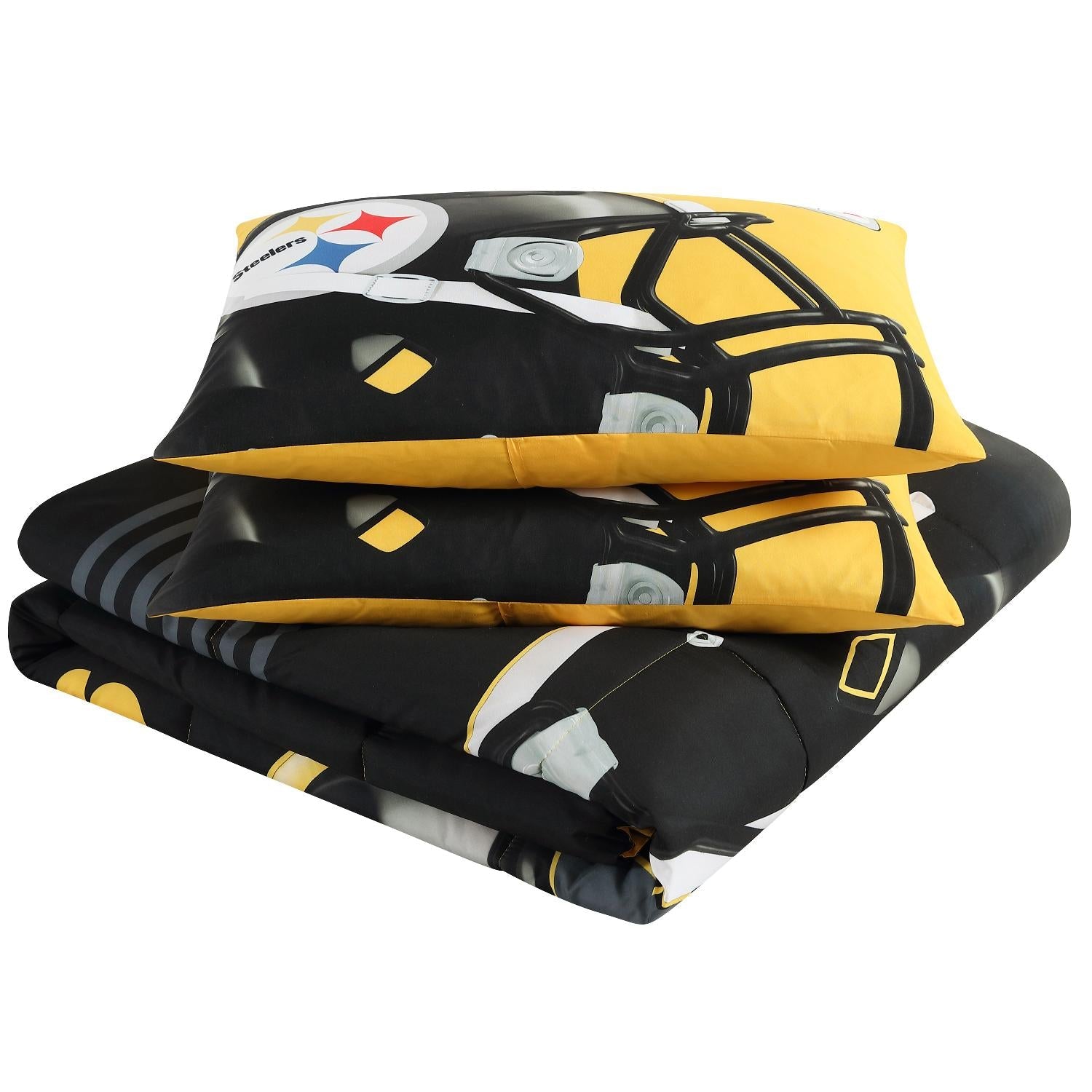Pittsburgh Steelers NFL Officially Licensed 3-Piece Comforter Set - Detail