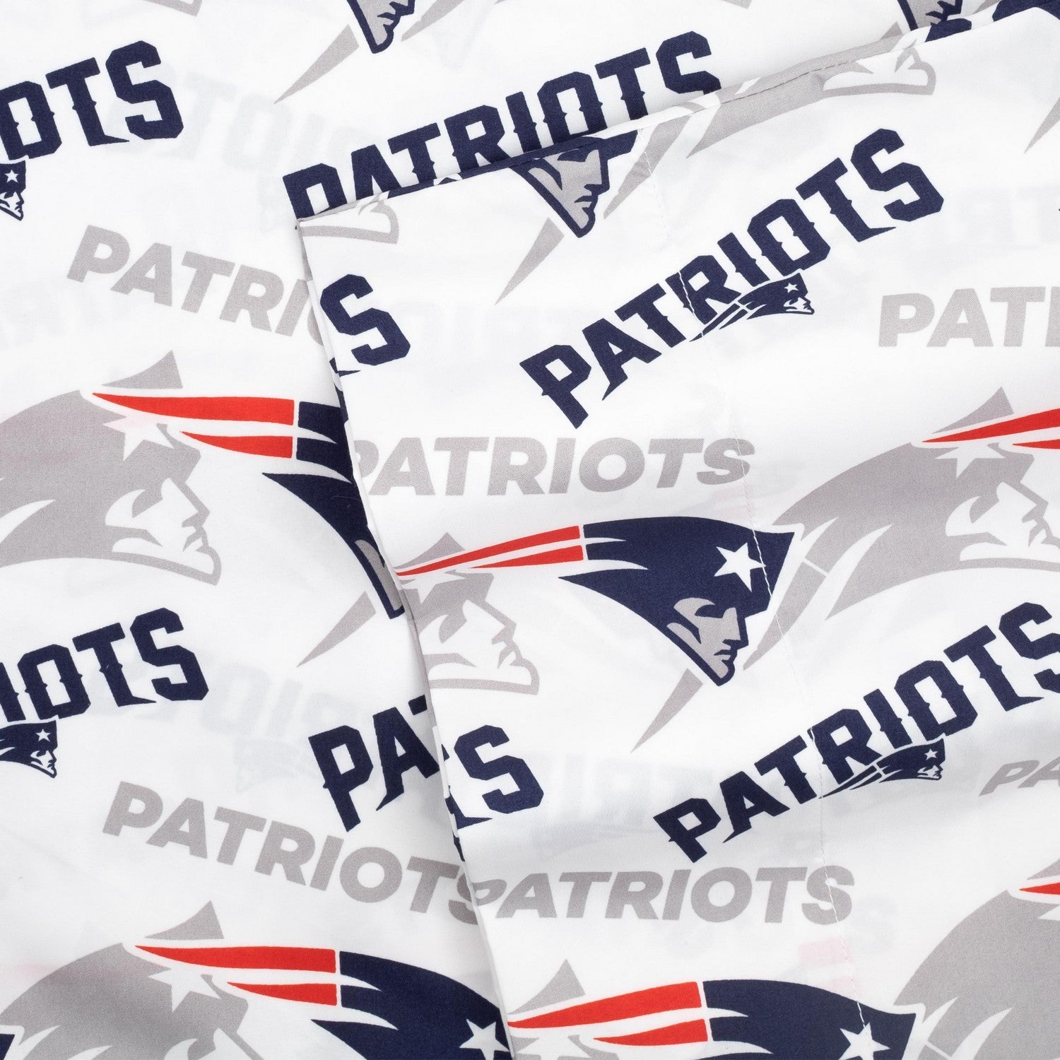 New England Patriots NFL Officially Licensed 4-Piece Sheet Set - Fabric