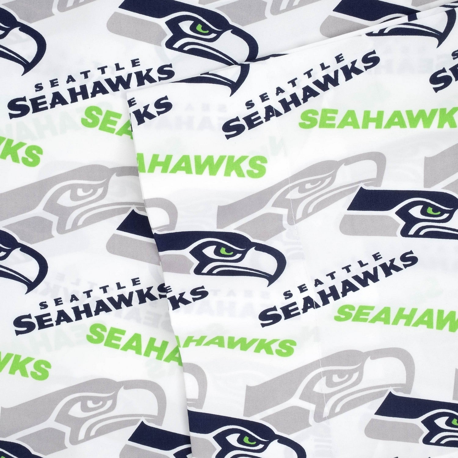 Seattle Seahawks NFL Officially Licensed 4-Piece Sheet Set - Fabric