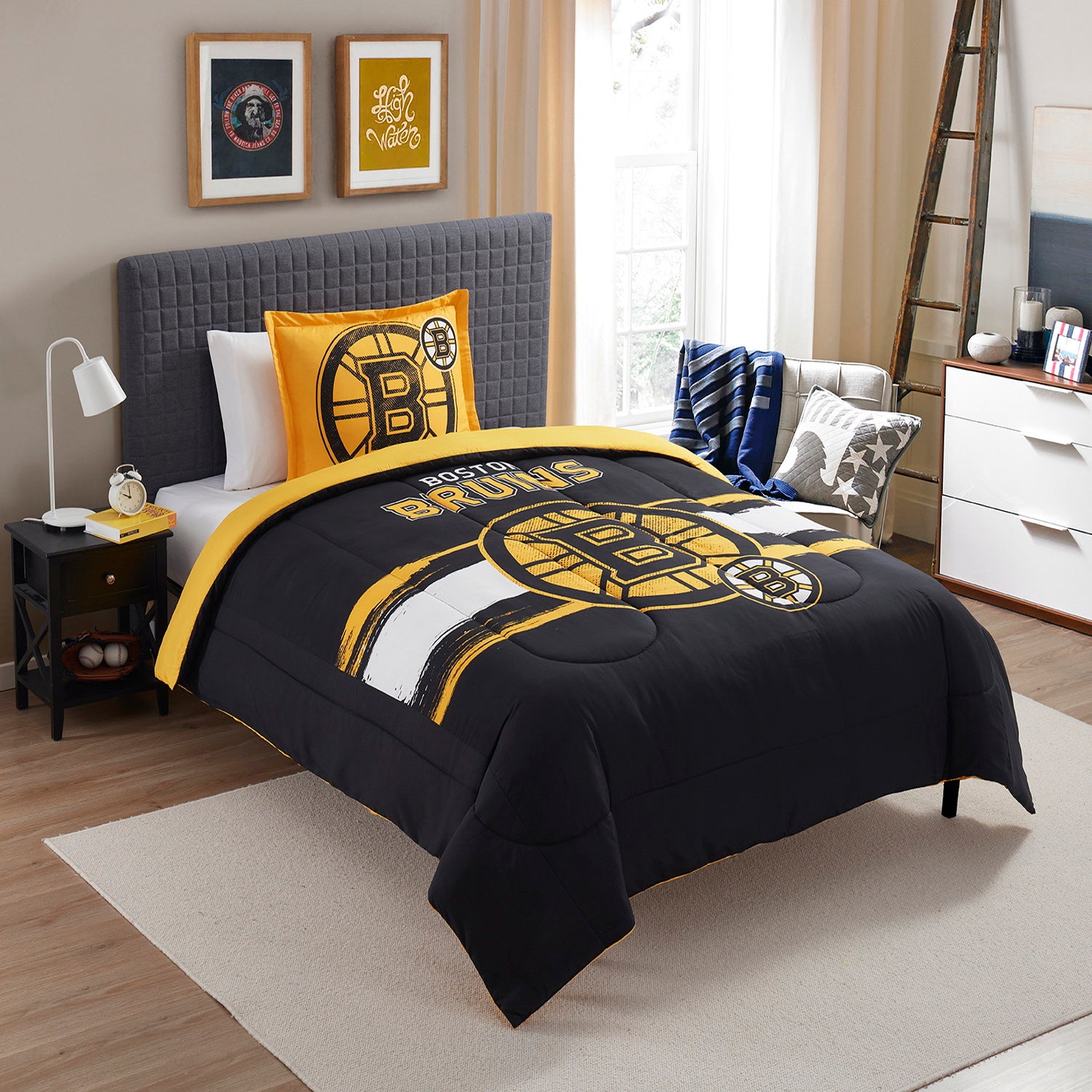 NHL Comforter Sham Set Boston Bruins Twin/Twin Xl