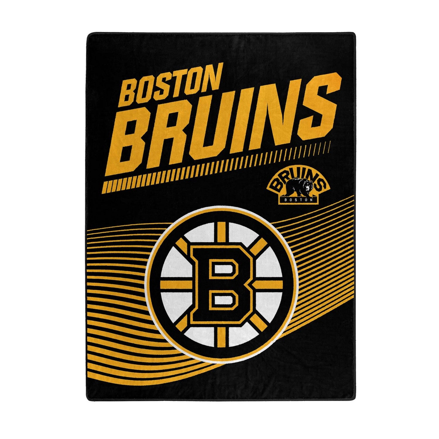 NHL Raschel Throw Blanket Boston Bruins Open Blanket