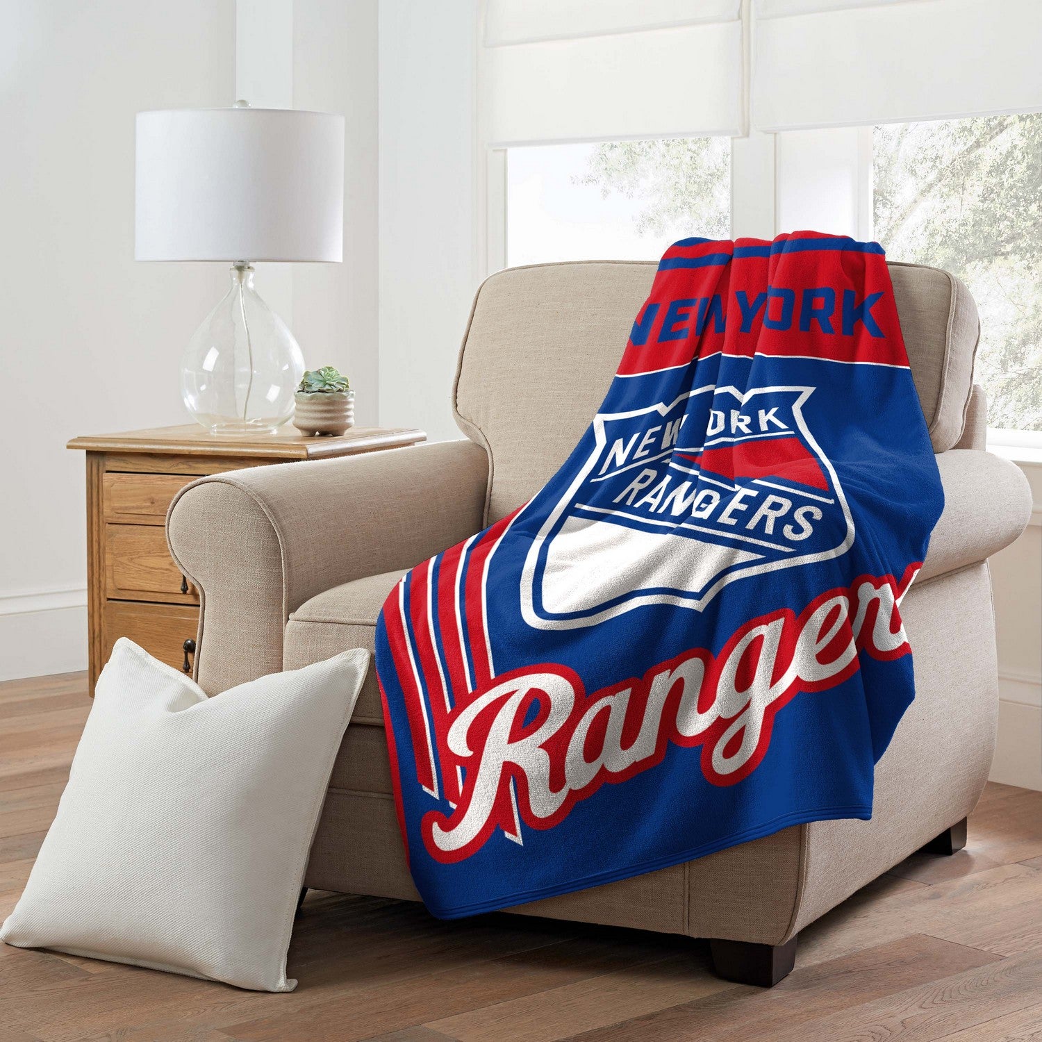 NHL Throw Blanket New York Rangers Couch