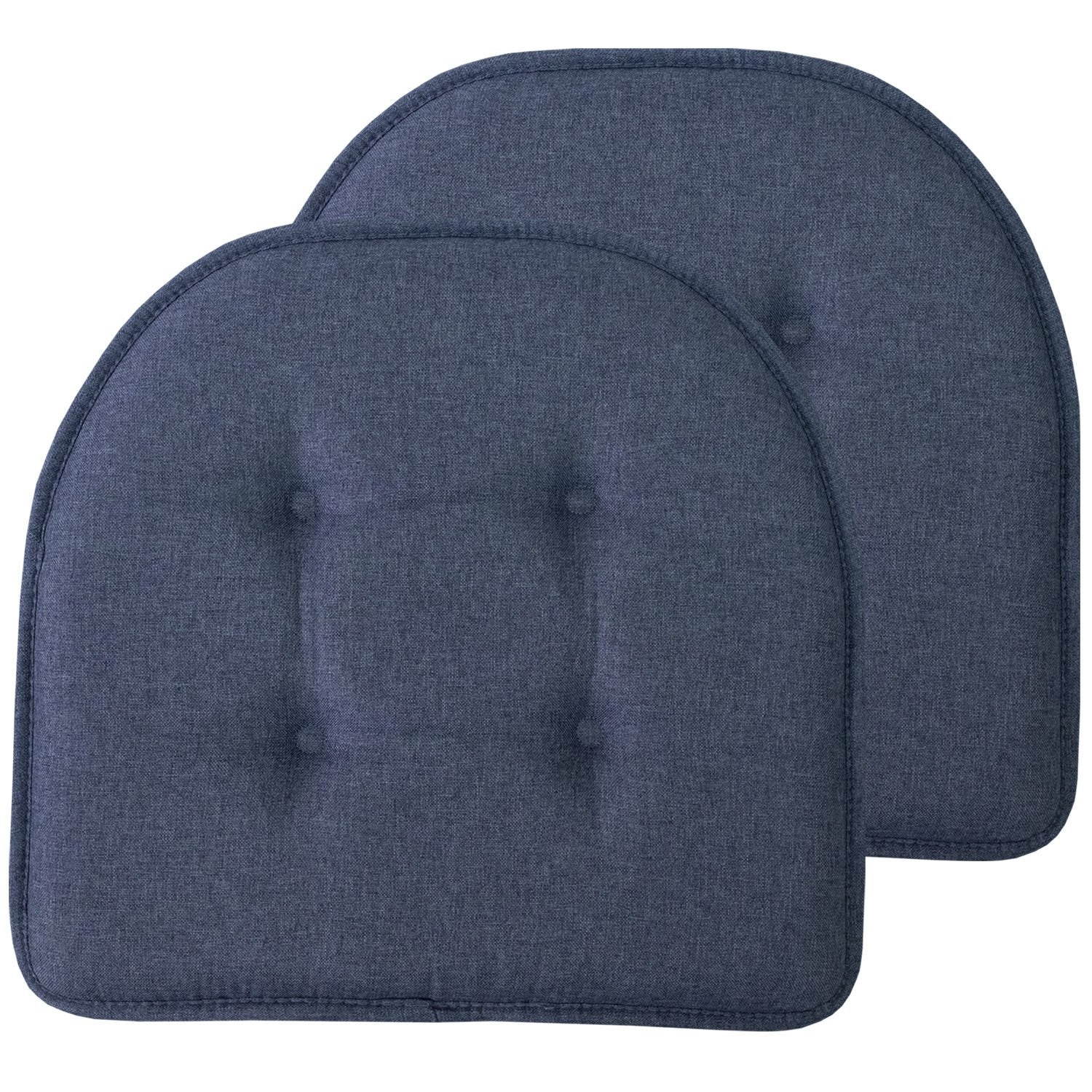 U-Shape Chair Cushion Set Denim 2-Pack