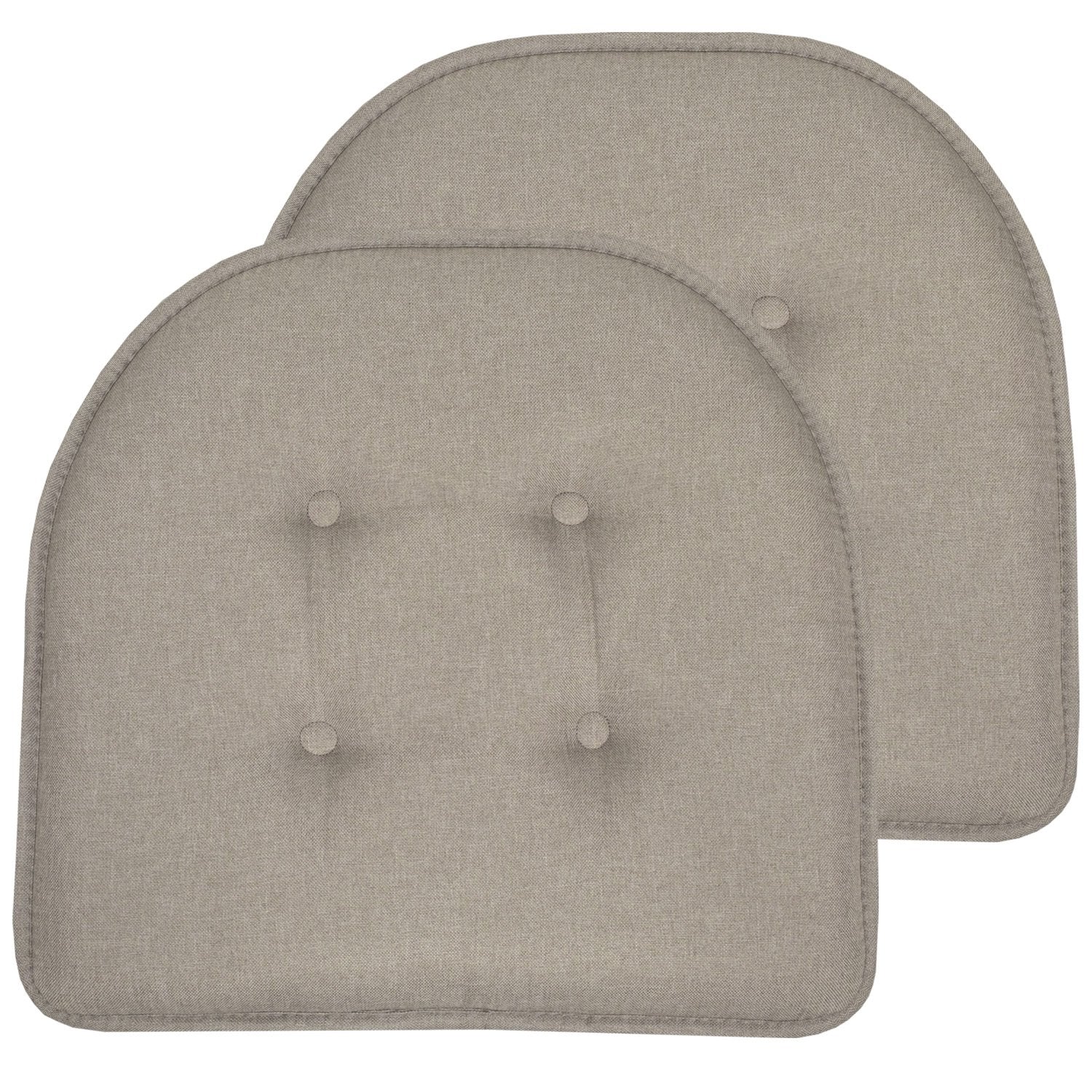 U-Shape Chair Cushion Set Khaki 2-Pack